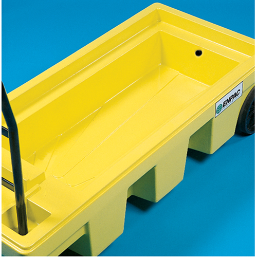 Chariots Poly-Spillcart, 66,5" lo x 29" la x 43,9" h, Cap. de d&eacute;versement 57 gal. US Fastek