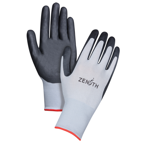 Lightweight Breathable Coated Gloves, 7/Small, Foam Nitrile Coating, 13 Gauge, Polyester Shell Fastek