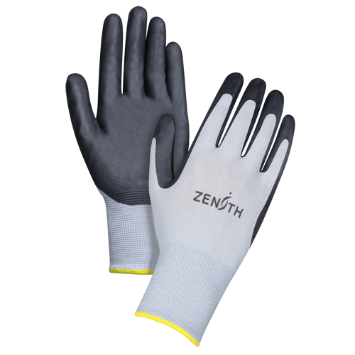 Gants l&eacute;gers enduits et respirants, 11/2T-Grand, R&ecirc;vetement Mousse de nitrile, Calibre 13, Enveloppe en Polyester Fastek