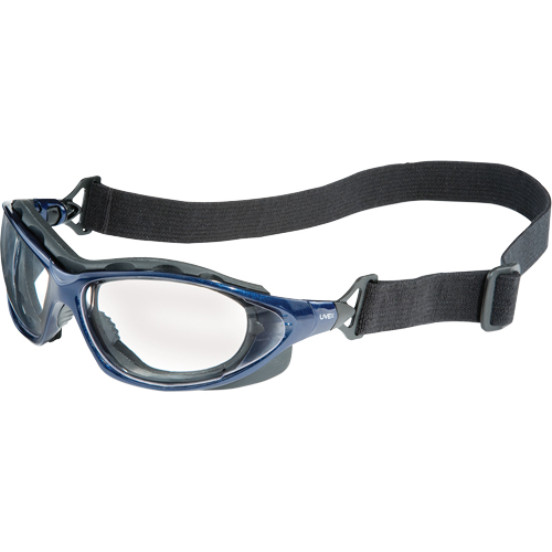 Uvex HydroShield&reg; Seismic&reg; Safety Goggles, Clear Lens, Anti-Fog/Anti-Scratch, Closed Vent Fastek