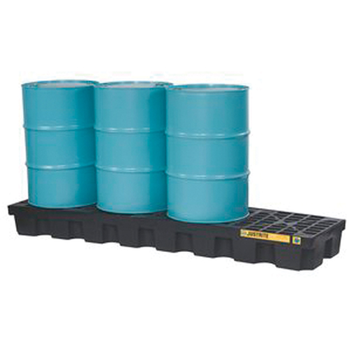 EcoPolyBlend Spill Control Pallets - Without Drain, 75 US gal. Spill Capacity, 97" x 25" x 9" Fastek