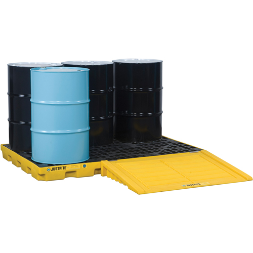 EcoPolyBlend Accumulation Centers, 73 US gal. Spill Capacity, 73" x 49" x 5.5" Fastek