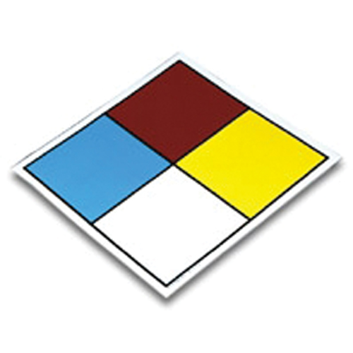 Plaque-&eacute;tiquette de s&eacute;curit&eacute; de la NFPA, vierge, Vinyle Fastek