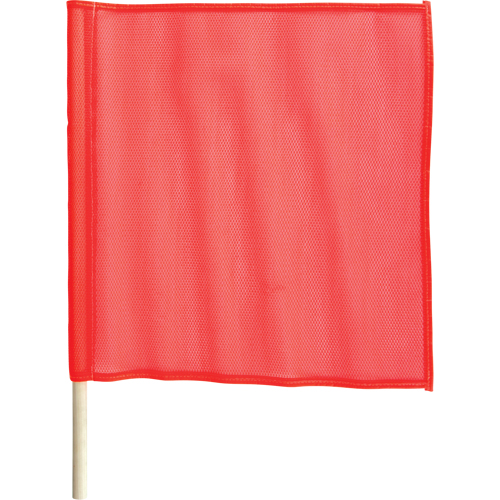 Traffic Safety Flags, Mesh, With Handle Fastek