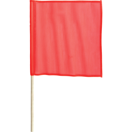 Traffic Safety Flags, Mesh, With Handle Fastek