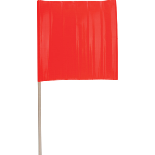 Traffic Safety Flags, Vinyl, With Handle Fastek