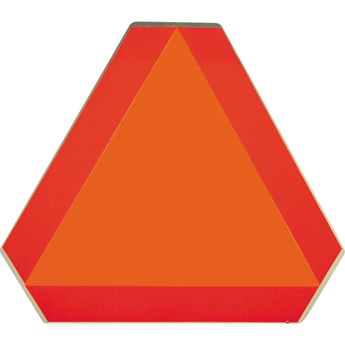 Slow Moving Vehicle Signs, Aluminum, 16" W x 16" H Fastek