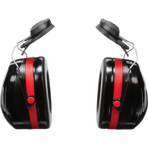 Peltor Optime 105 Series Earmuffs, Cap Mount, 27 NRR dB Fastek