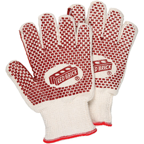 Red Brick&reg; Reversible Terrycloth Gloves, Cotton, Double Sided, 10 Gauge, Small Fastek