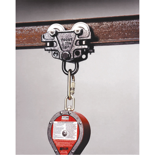 Trousse d'adaptateur de connexion d'ancrage pour chariots de poutre Miller, Poutre en I/Acier, Usage Permanent Fastek