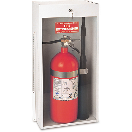 Surface-Mounted Fire Extinguisher Cabinets, 14.125" W x 30.125" H x 9.0625" D Fastek