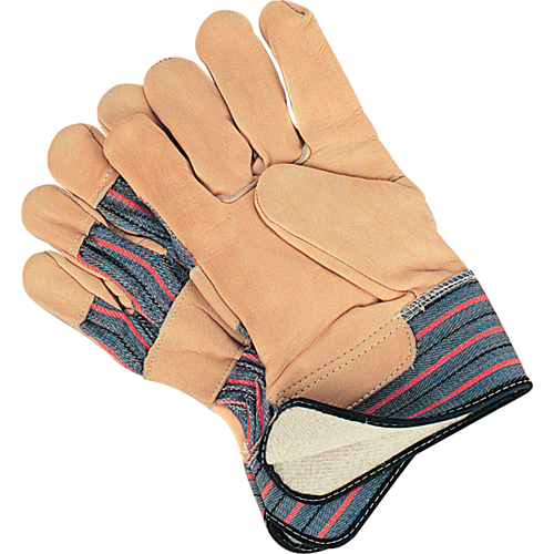 Abrasion-Resistant Winter-Lined Fitters Gloves, Large, Grain Cowhide Palm, Cotton Fleece Inner Lining Fastek