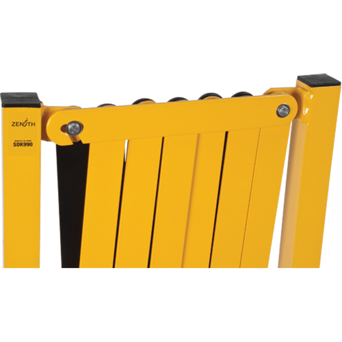 Expandable Barrier, 37" H x 11' L, Black/Yellow Fastek