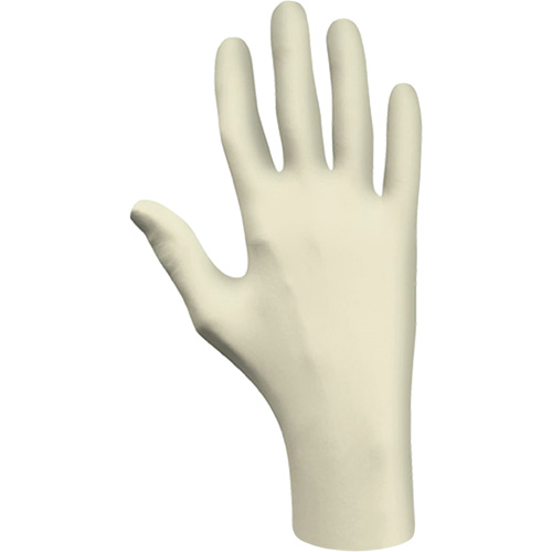 Disposable Gloves, Large, Latex, 3-mil, Powder-Free, Natural, Class 2 Fastek