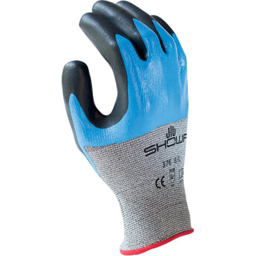 S-Tex 376 Gloves, Size 6/Small, 13 Gauge, Foam Nitrile Coated, Polyester/Stainless Steel Shell, ANSI/ISEA 105 Level 4 Fastek