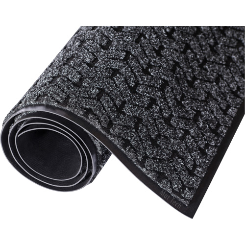 Tapis de couloir Tire-Track, Essuie-pieds/grattoir, 4' x 6' x 3/8", Charbon Fastek