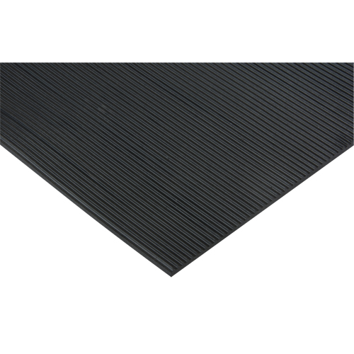 Tapis &agrave; canal &eacute;troit, Couloir, 3' x 12'6" x 1/8", Noir Fastek