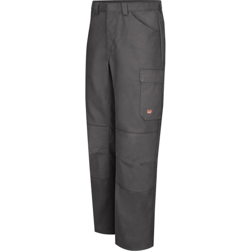 Performance Shop Pants, Canvas/Cotton/Polyester, Charcoal, Size 30, 37 Inseam Fastek