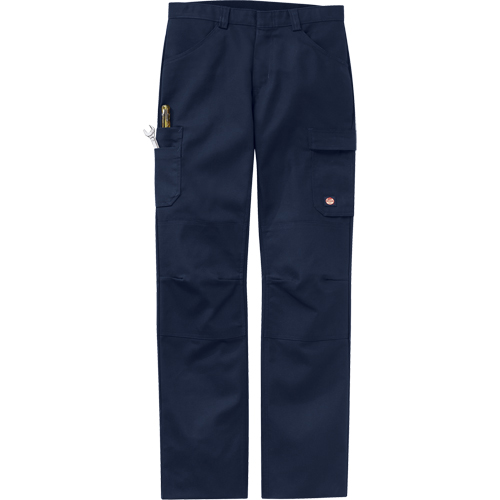 Pantalons performance pour atelier, Toile/Coton/Polyester, Bleu marine, Taille 30, Entrejambe 37 Fastek