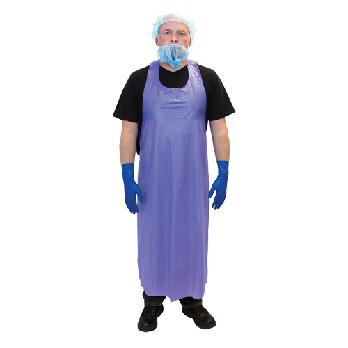 Vinyl Aprons, Vinyl, Blue, 35" W x 45" L Fastek
