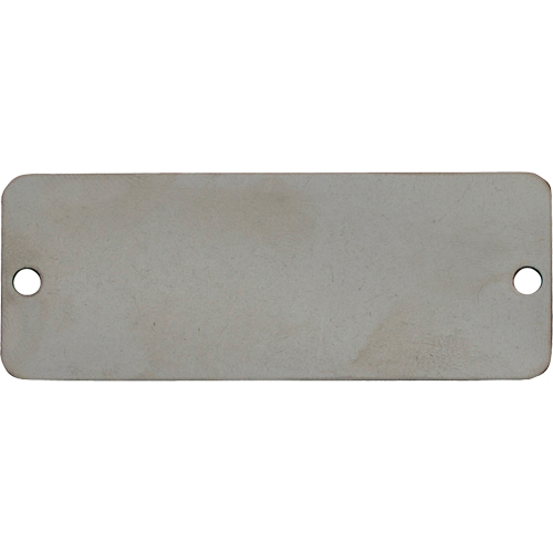 Blank Tags, Stainless Steel, 2" W x 1" H Fastek