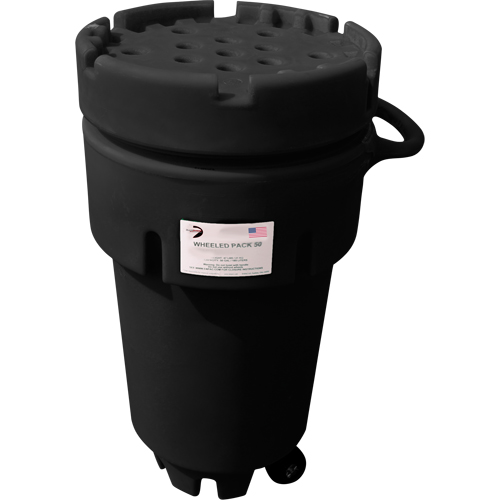 Contenants roulants Poly-Spillpaks, 50 gal. US, Mobile Fastek