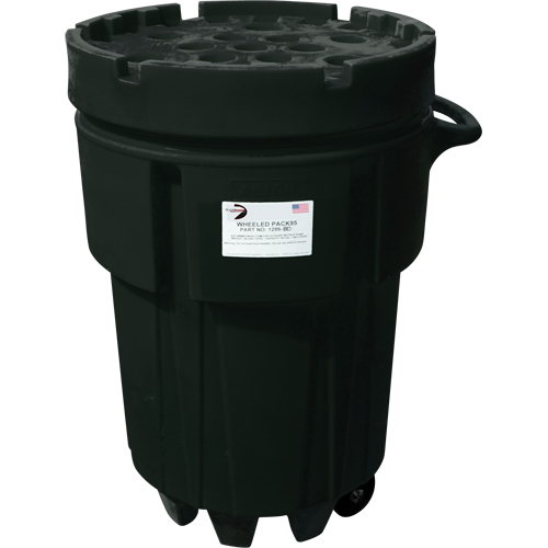 Contenants roulants Poly-Spillpaks, 95 gal. US, Mobile Fastek