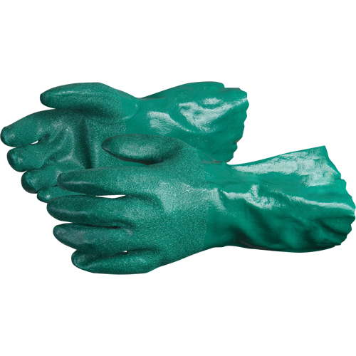 Gants Chemstop avec prise en poudre de c&eacute;ramique, Taille Moyen/8, 12" lo, Nitrile, Doublure en Jersey de coton, 40-mil Fastek