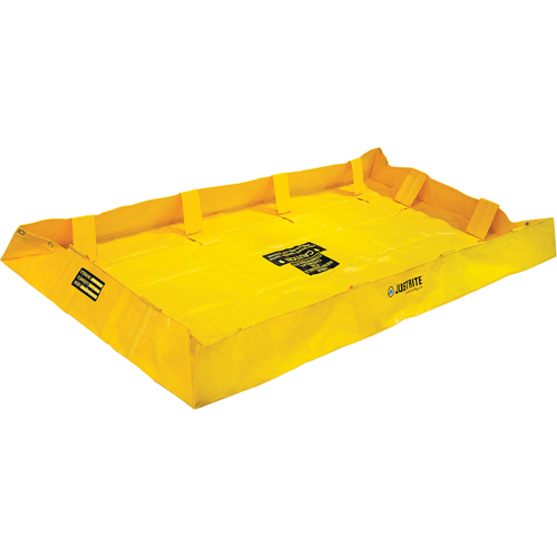 QuickBerm&reg; Lite Containment Berm, 159 gal. Capacity, 4' W x 8' L x 8" H, Snap-Up Bracket Fastek