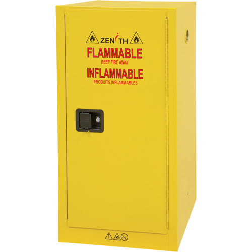 Armoire pour produits inflammables, 16 gal., 1 Porte(s), 23" La x 44" h x 18" p Fastek