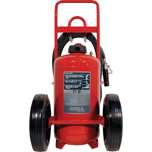 Red Line&reg; Wheeled Fire Extinguishers, BC, 150 lbs. Capacity Fastek