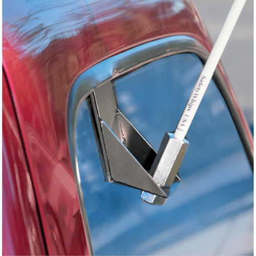 Safety Whip&reg; Light-Duty Whips, Window Mount, 5' High, Orange Fastek