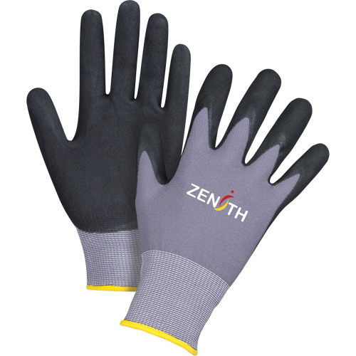 ZX-1 Premium Touchscreen Compatible Gloves, 9/Large, Nitrile/Foam Nitrile Coating, 15 Gauge, Nylon Shell Fastek