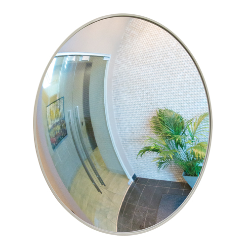 Convex Mirror with Bracket, Indoor/Outdoor, 36" Diameter Fastek