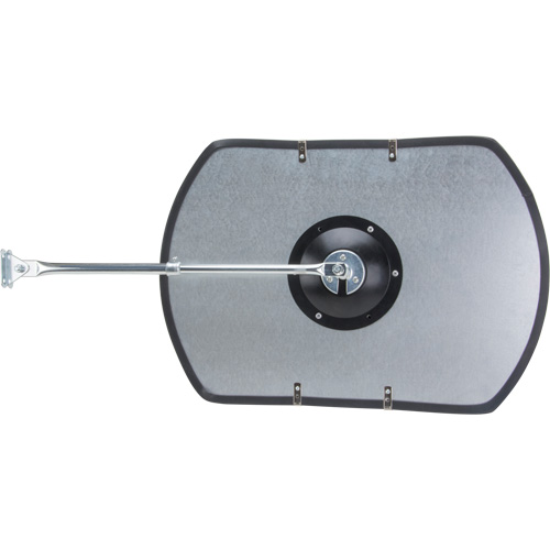 Roundtangular Convex Mirror with Telescopic Arm, 12" H x 18" W, Indoor/Outdoor Fastek