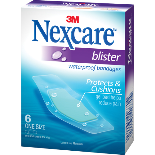 Nexcare Waterproof Blister Bandages, Rectangular/Square, 2-1/4", Plastic, Sterile Fastek