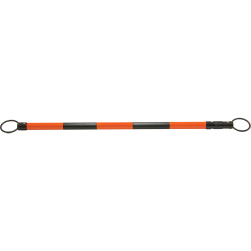 Retractable Cone Bar, 7' 5" Extended Length, Black/Orange Fastek