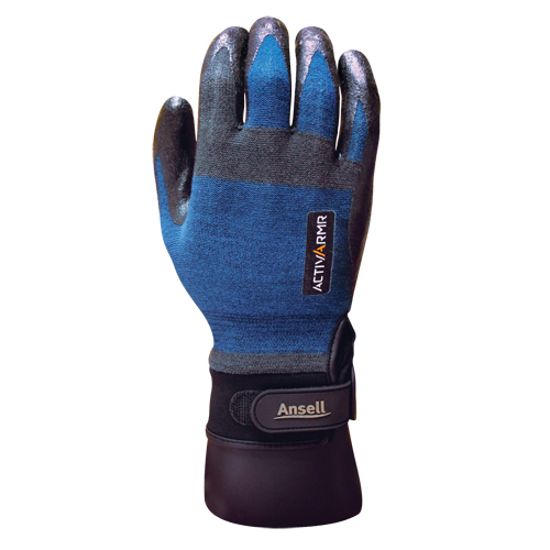 ActivArmr&reg; HVAC 97-002 Gloves, 9/Large, Nitrile Coating, 18 Gauge, Nylon Shell Fastek