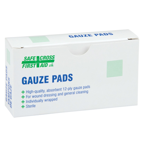 Gaze, Tampon, 3" lo x 3" la, St&eacute;rile, Dispositif m&eacute;dical Classe 1 Fastek
