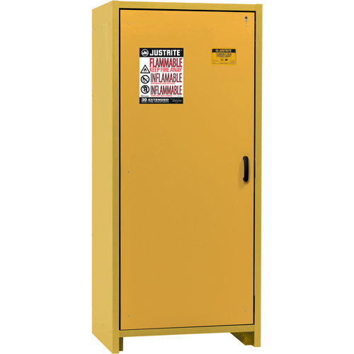 30-Minute EN Safety Storage Cabinet, 30 gal., 1 Door, 34.02" W x 76.65" H x 24.21" D Fastek