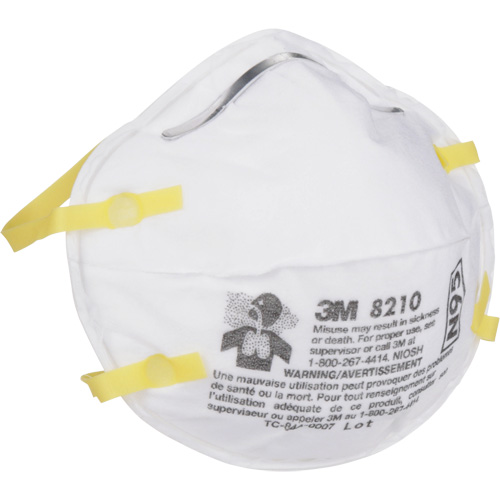 Respirateurs contre les particules 8210, N95, Certifi&eacute; NIOSH Fastek