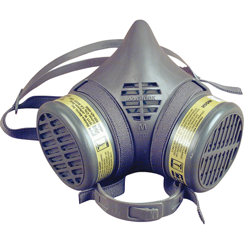 8000 Series Assembled Respirator, Elastomer/Thermoplastic, Small Fastek