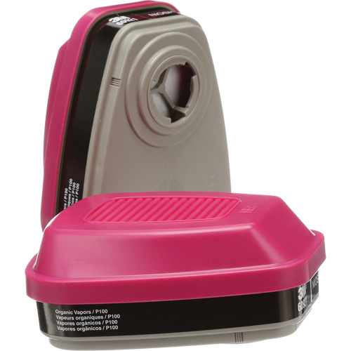 Cartouches pour respirateur s&eacute;rie 6000, Cartouche gaz/vapeur, Vapeurs organiques/P100 Fastek