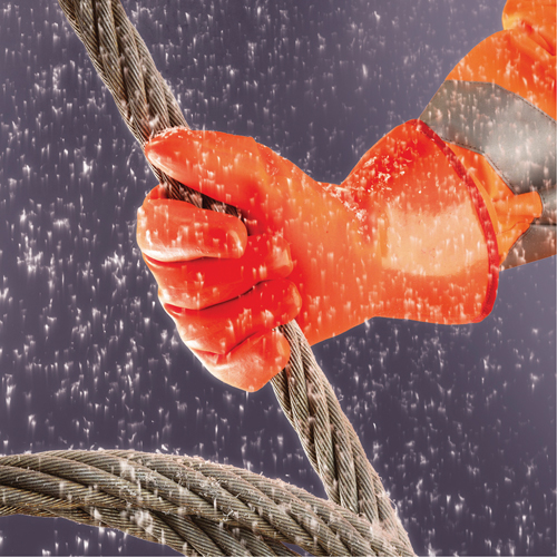 Gants Polar Grip 23-700, 9/Grand, R&ecirc;vetement PVC, Enveloppe en Nylon Fastek