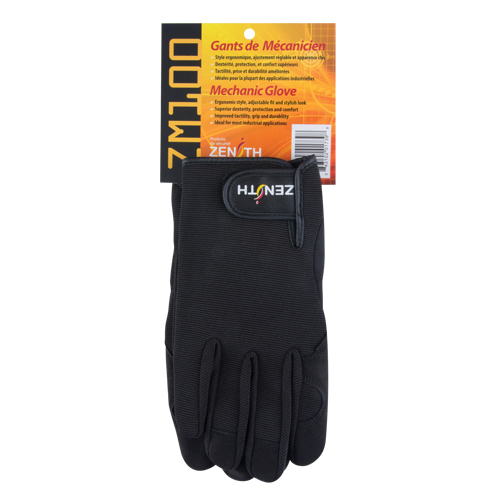 ZM100 Mechanic's Gloves, Synthetic Palm, Size Large Fastek