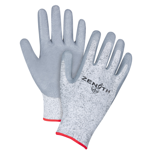 Seamless Stretch Cut-Resistant Gloves, Size Small/7, 13 Gauge, Nitrile Coated, HPPE Shell, ANSI/ISEA 105 Level 2/EN 388 Level 3 Fastek