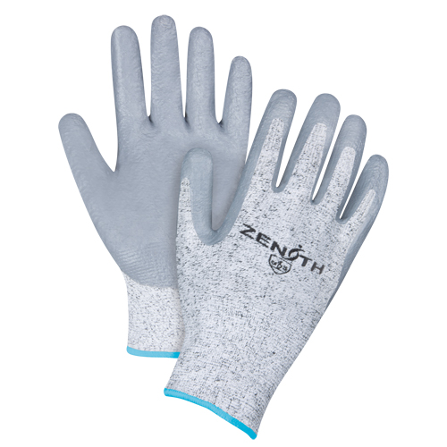 Gants &eacute;lastiques sans coutures r&eacute;sistants &agrave; la coupe, Taille T-Grand/10, Calibre 13, Rev&ecirc;tement Nitrile, Enveloppe en PEHP, ANSI/ISEA 105 niveau 2/EN 388 niveau 3 Fastek