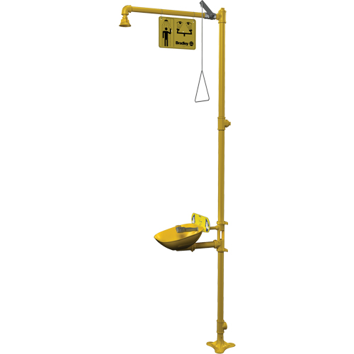 Halo Combination Emergency Shower & Eyewash Station Fastek