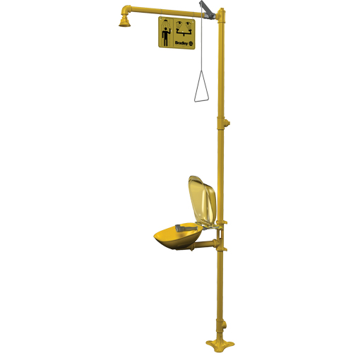 Combinaison de douche d'urgence & douche oculaire Halo Fastek