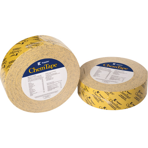 ChemTape&reg; Chemical-Resistant Tape, 50.8 mm (2") x 50 m (164'), Yellow Fastek